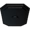 Ekena Millwork Felix Ceiling Medallion, Hand-Painted Jet Black, 25 1/4"W x 17 1/4"H x 1 3/4"P CM25FEBLF - alternate 4